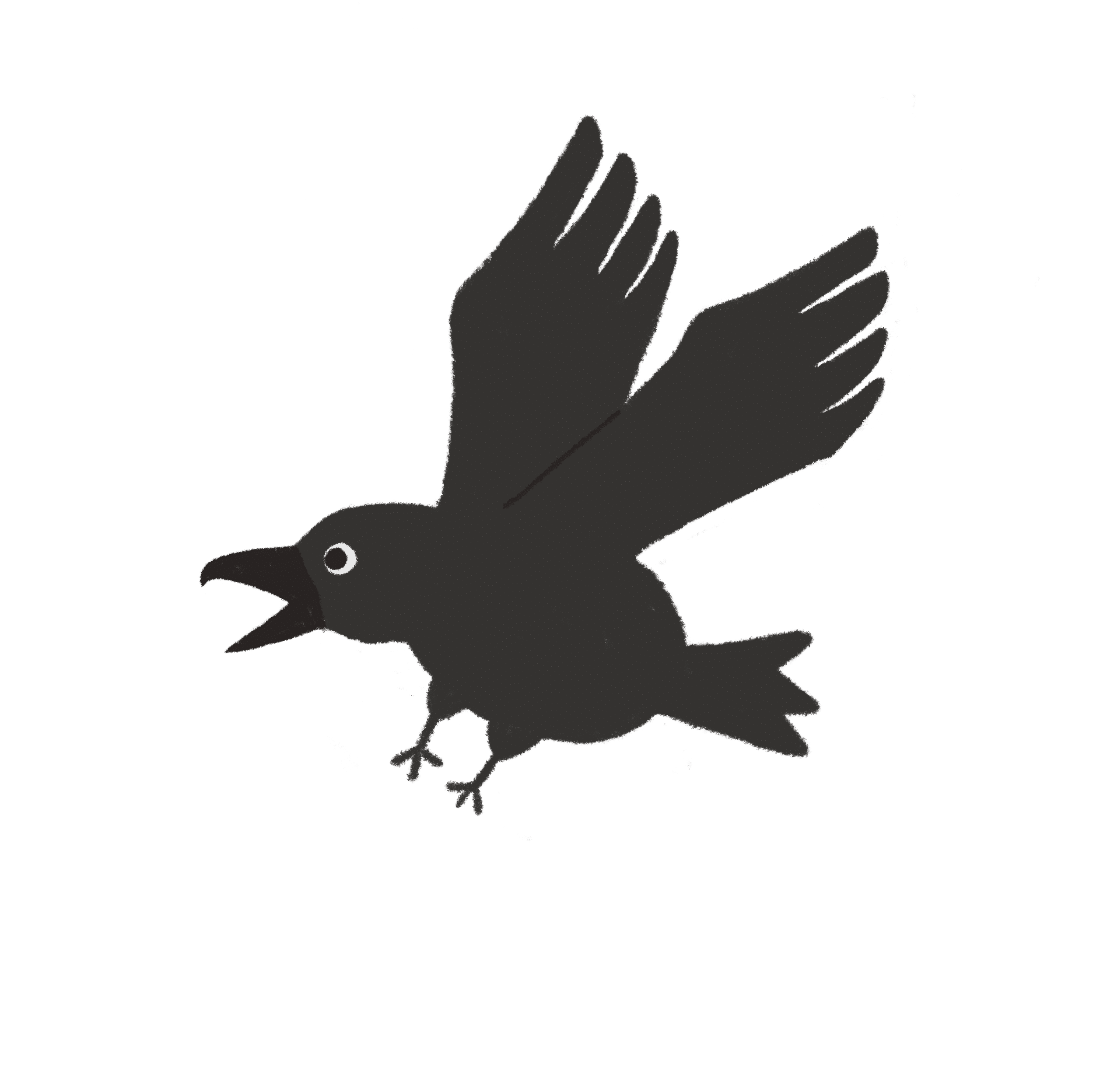 完了しました カラスイラスト 無料でpng素材画像